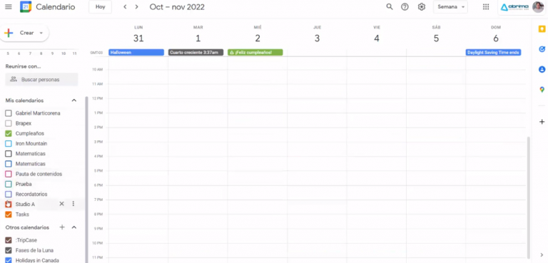 Cómo administrar calendarios en Google Calendar Academia G