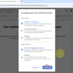 Cómo habilitar notificaciones cuando un colaborador realiza cambios en un Documentos de Google